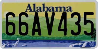 AL license plate 66AV435