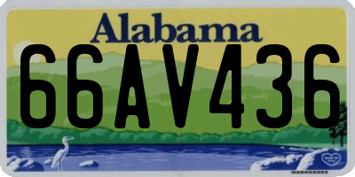 AL license plate 66AV436
