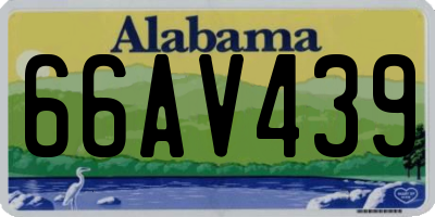 AL license plate 66AV439