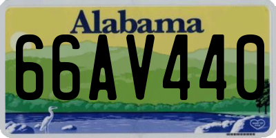 AL license plate 66AV440