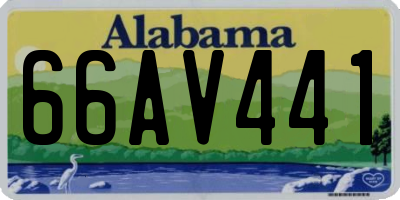 AL license plate 66AV441
