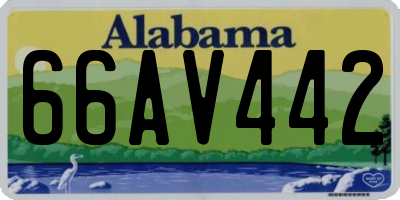 AL license plate 66AV442