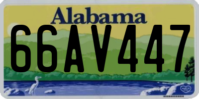 AL license plate 66AV447