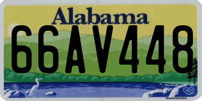 AL license plate 66AV448