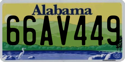 AL license plate 66AV449