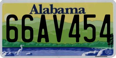 AL license plate 66AV454