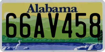 AL license plate 66AV458