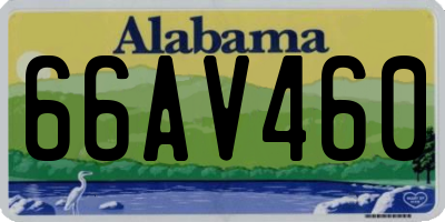 AL license plate 66AV460