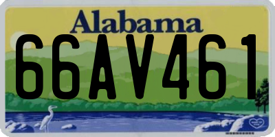 AL license plate 66AV461