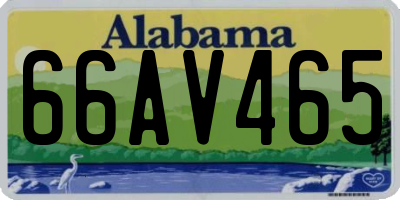 AL license plate 66AV465
