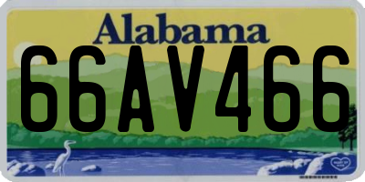 AL license plate 66AV466