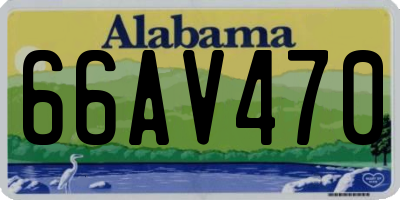 AL license plate 66AV470