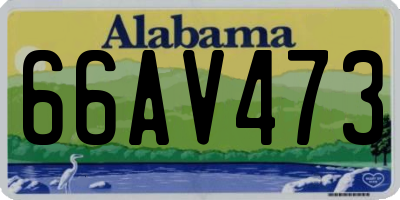 AL license plate 66AV473