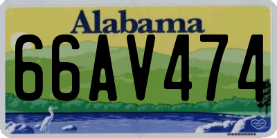 AL license plate 66AV474