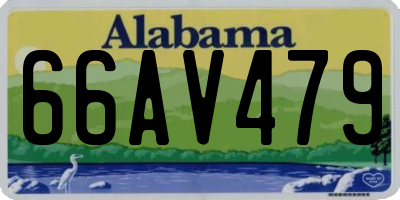 AL license plate 66AV479