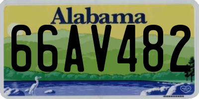 AL license plate 66AV482