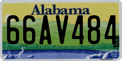 AL license plate 66AV484