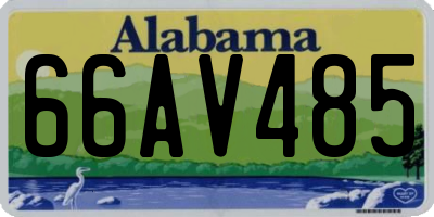 AL license plate 66AV485