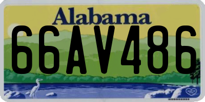 AL license plate 66AV486