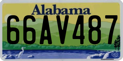 AL license plate 66AV487