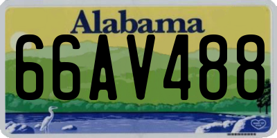 AL license plate 66AV488