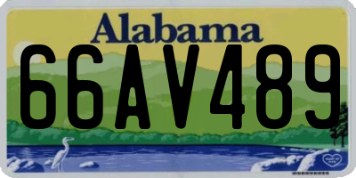 AL license plate 66AV489