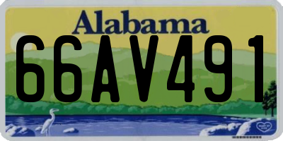 AL license plate 66AV491