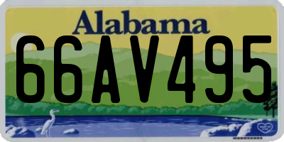 AL license plate 66AV495