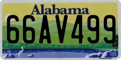 AL license plate 66AV499