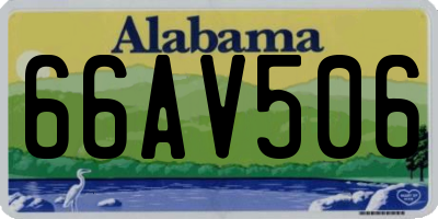 AL license plate 66AV506