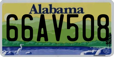 AL license plate 66AV508