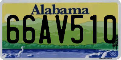 AL license plate 66AV510