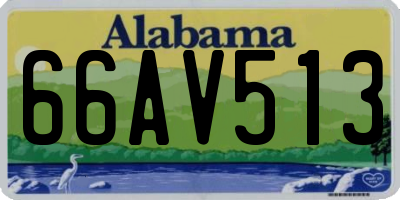 AL license plate 66AV513