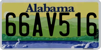 AL license plate 66AV516