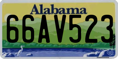 AL license plate 66AV523