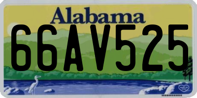 AL license plate 66AV525