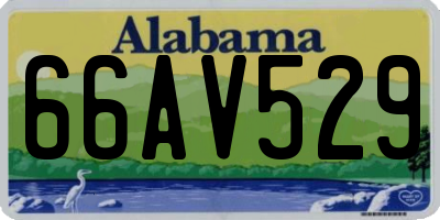 AL license plate 66AV529