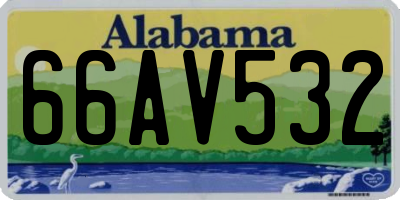 AL license plate 66AV532