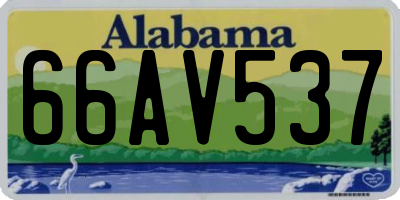 AL license plate 66AV537
