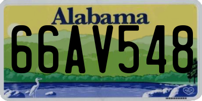 AL license plate 66AV548