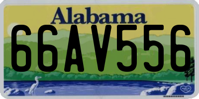 AL license plate 66AV556