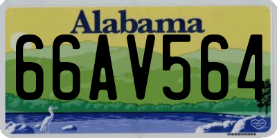 AL license plate 66AV564
