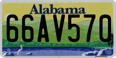 AL license plate 66AV570