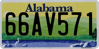 AL license plate 66AV571