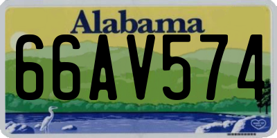 AL license plate 66AV574