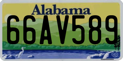 AL license plate 66AV589