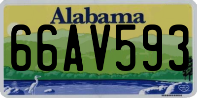 AL license plate 66AV593