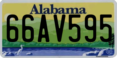 AL license plate 66AV595