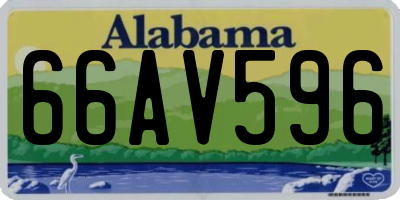 AL license plate 66AV596