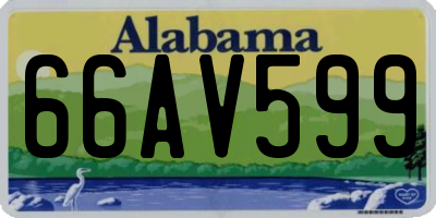 AL license plate 66AV599